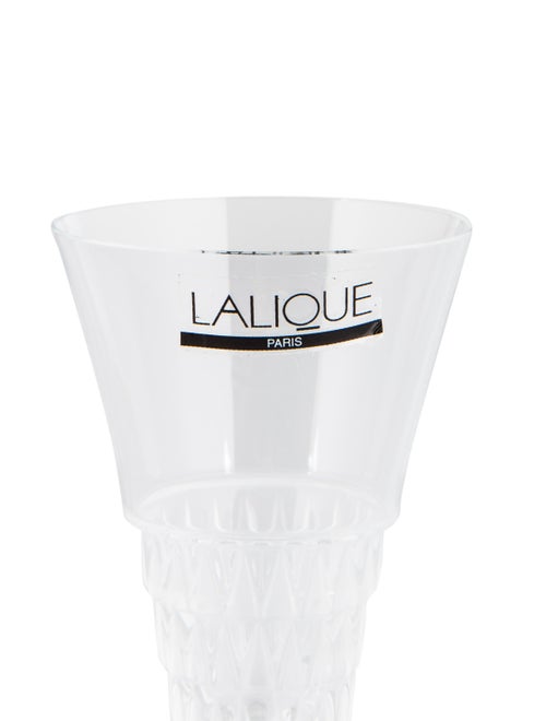 Lalique Set of 3 Crystal Bourgueil Sherry Glass