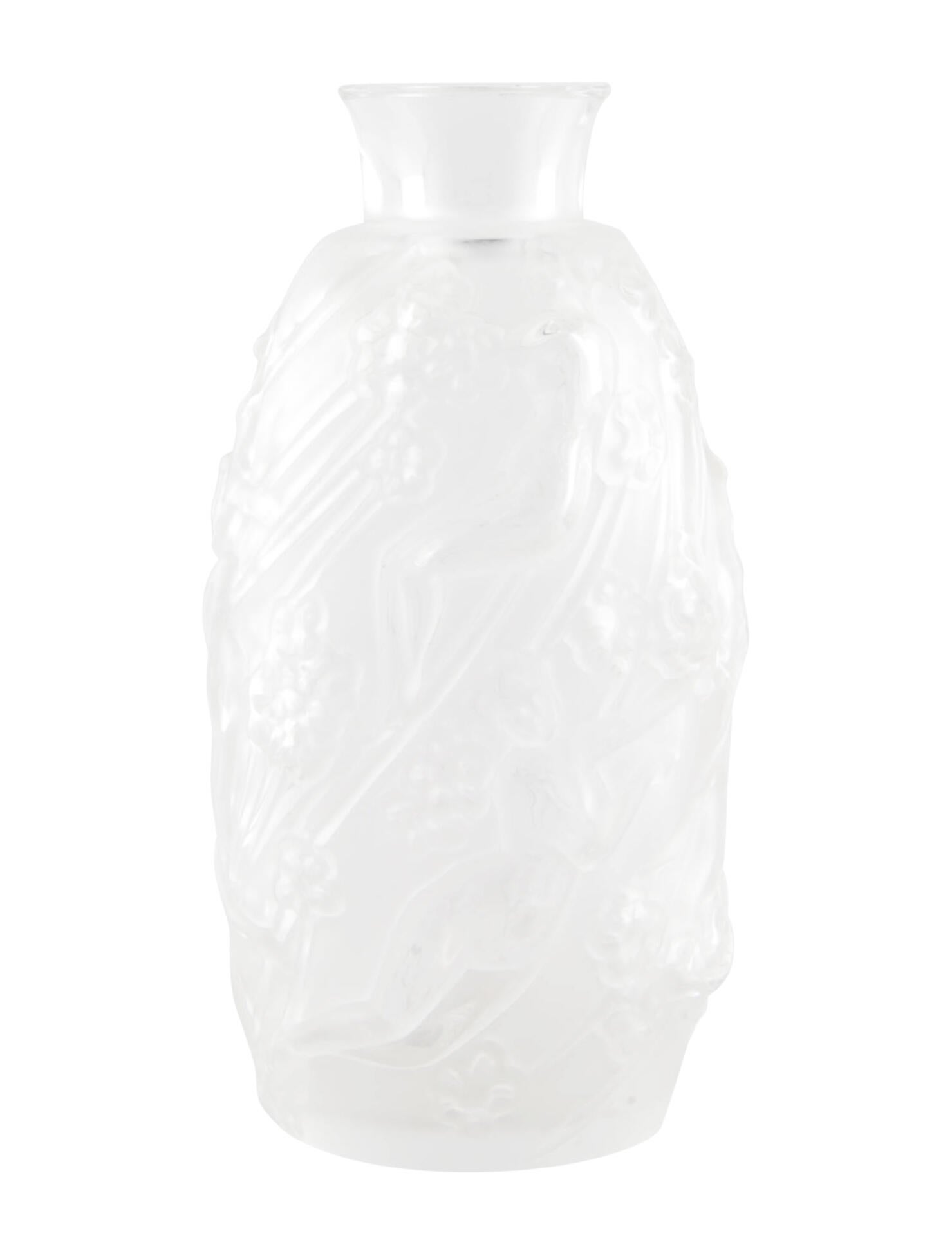 Lalique Small Bud Vase Clear Decorative Accents, Decor & Accessories