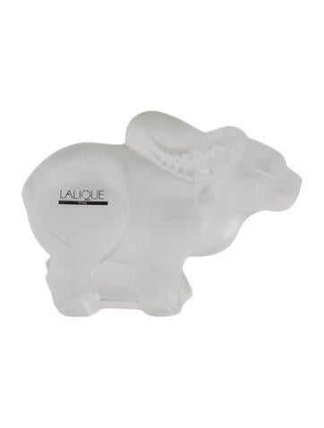 Lalique Decorative Accents Crystal Buffalo