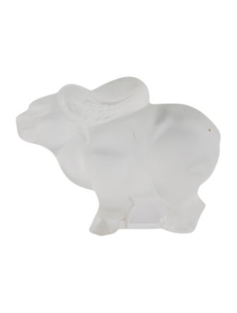Lalique Crystal Buffalo