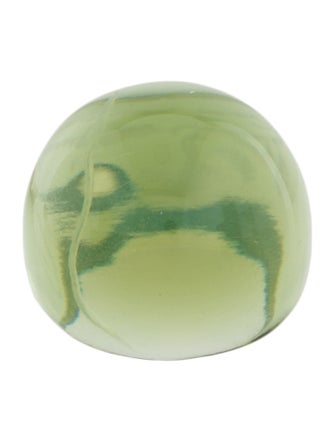 Lalique Crystal Cabochon Cocktail Ring