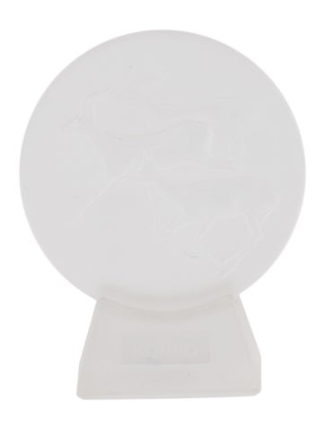 Lalique Decorative Accents Frosted Crystal Gazelle Paperweight