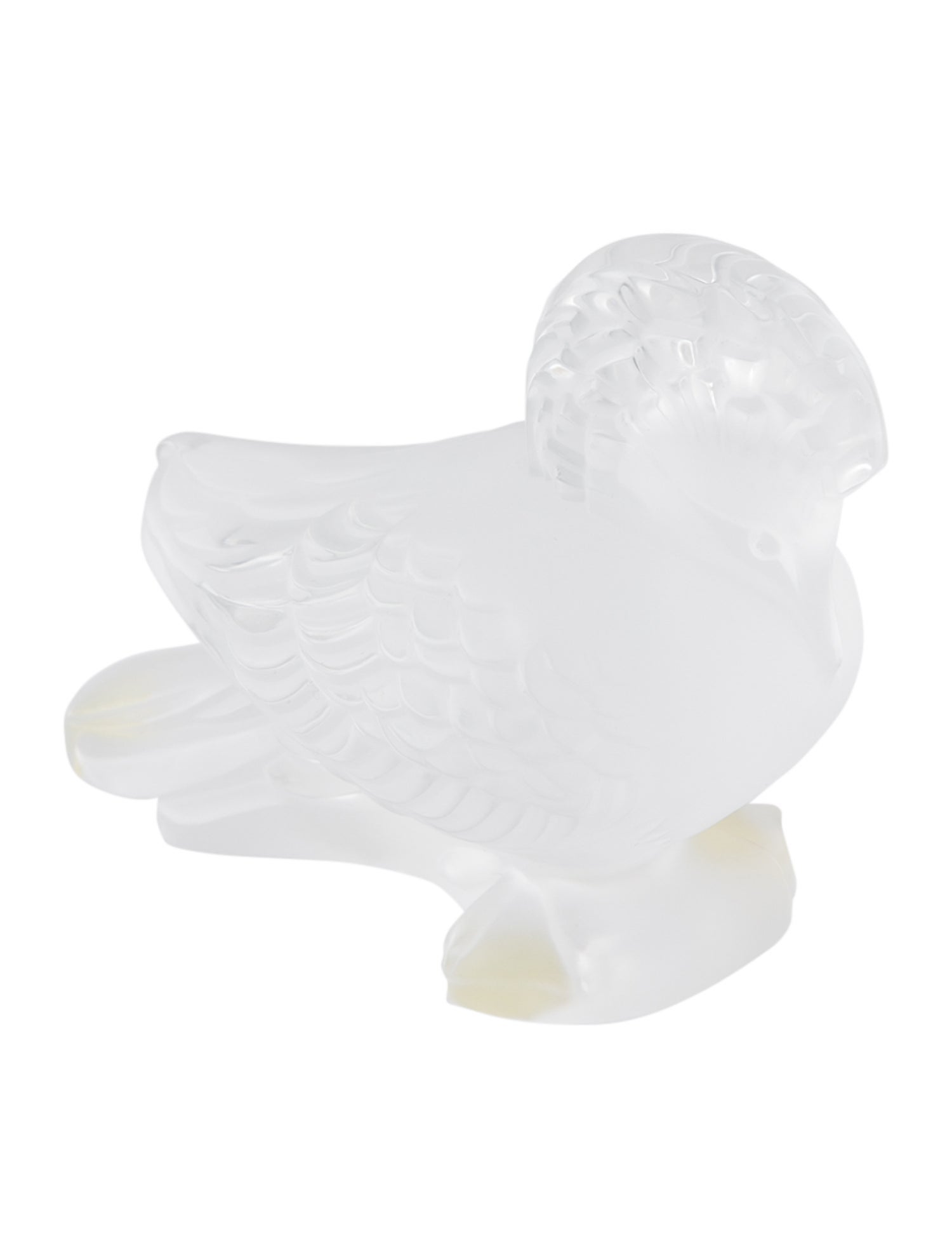 Lalique Crystal Goura Bird Figurine