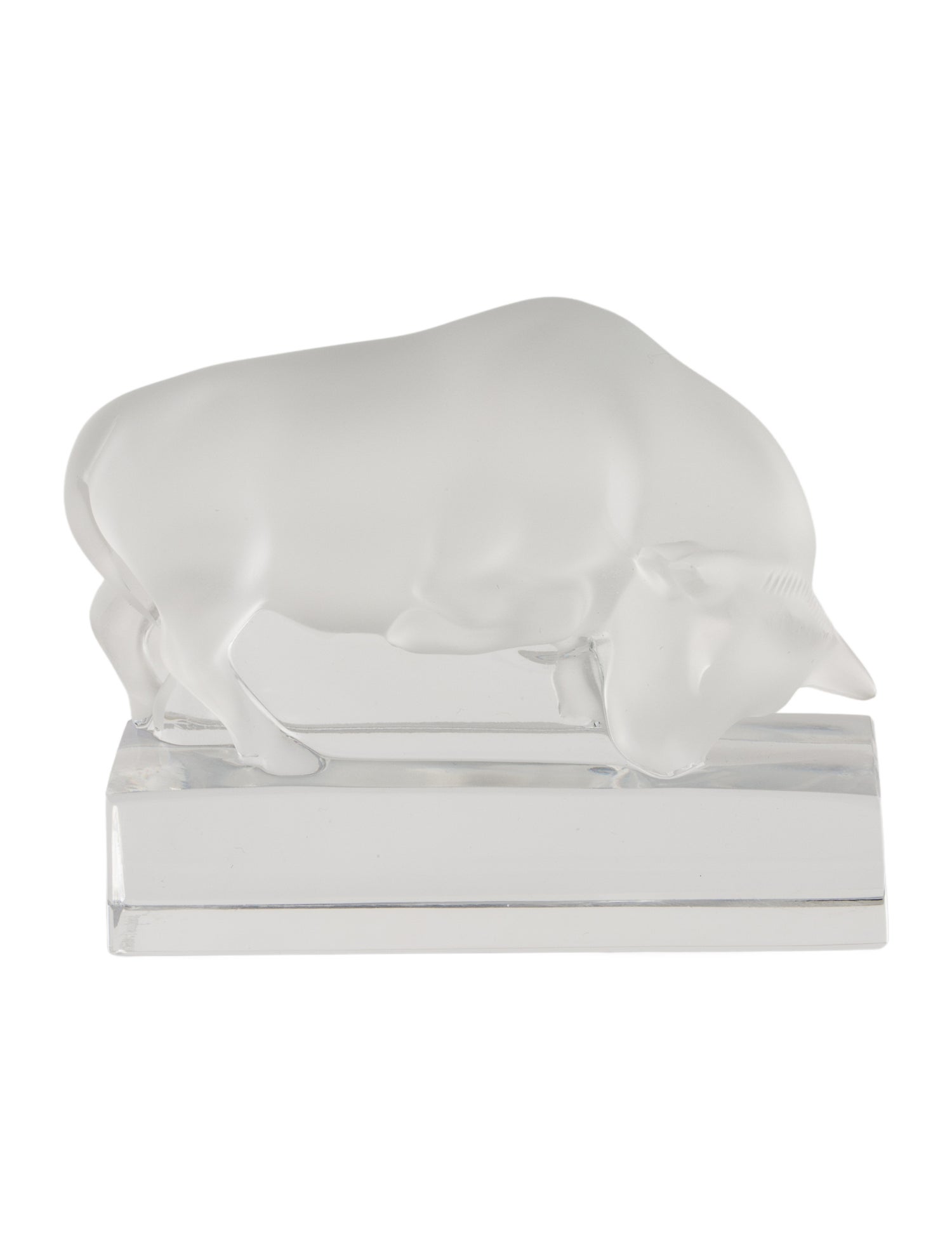Lalique Bull Figurine