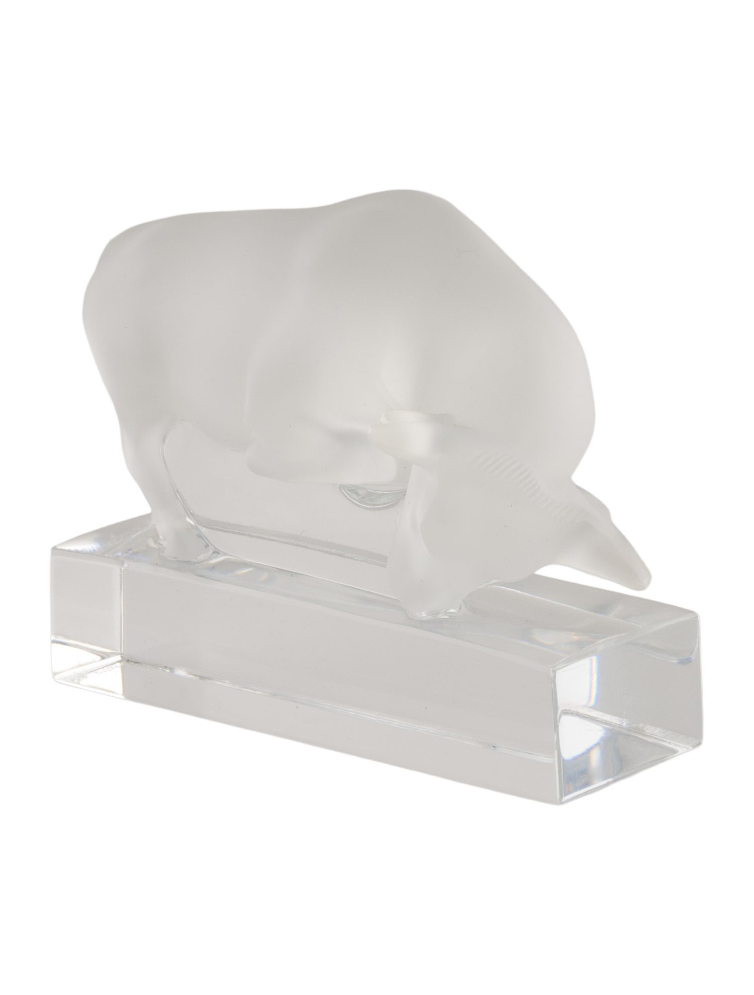 Lalique Bull Figurine