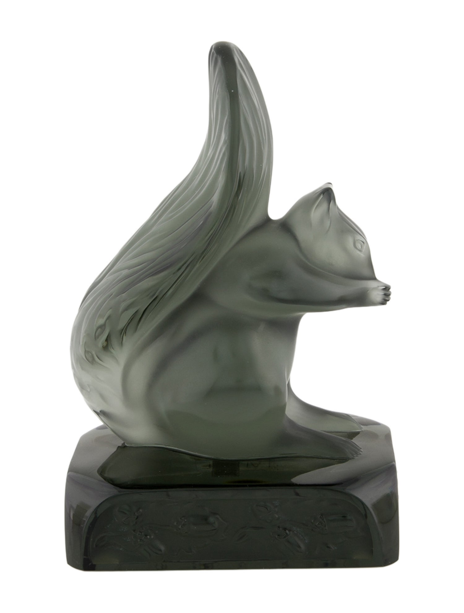 Lalique Crystal Squirrel Paperweight