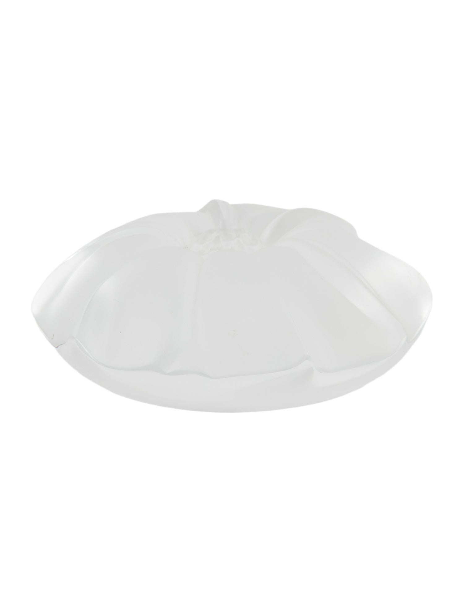Lalique Jimson Flower Paperweight