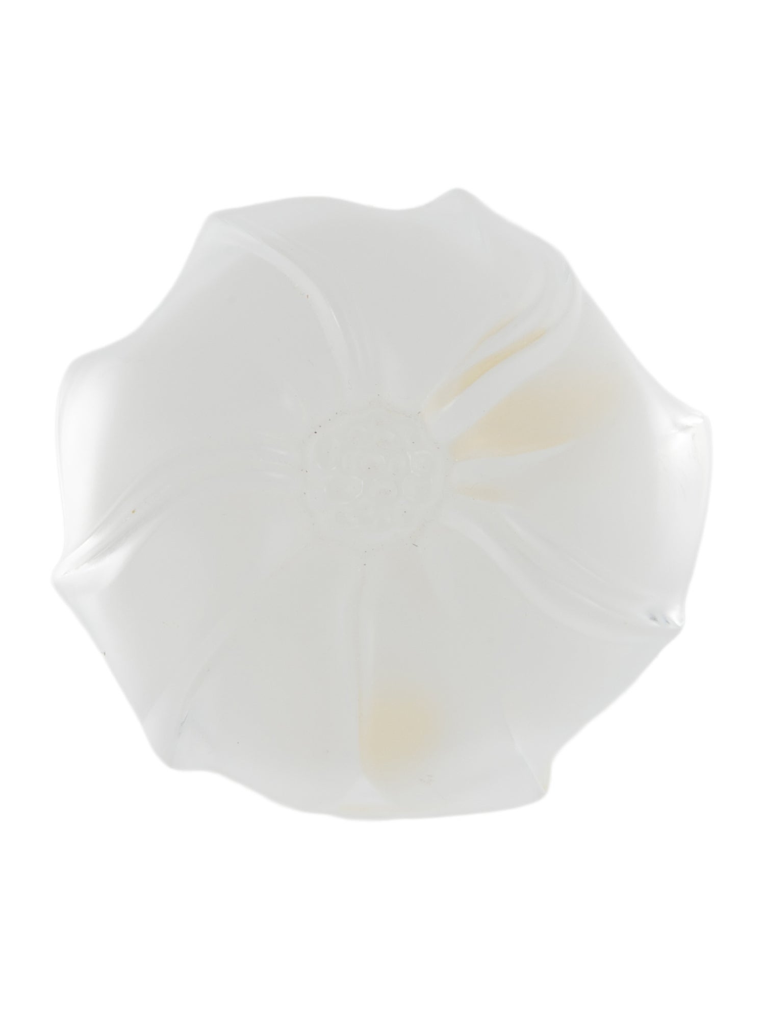 Lalique Jimson Flower Paperweight
