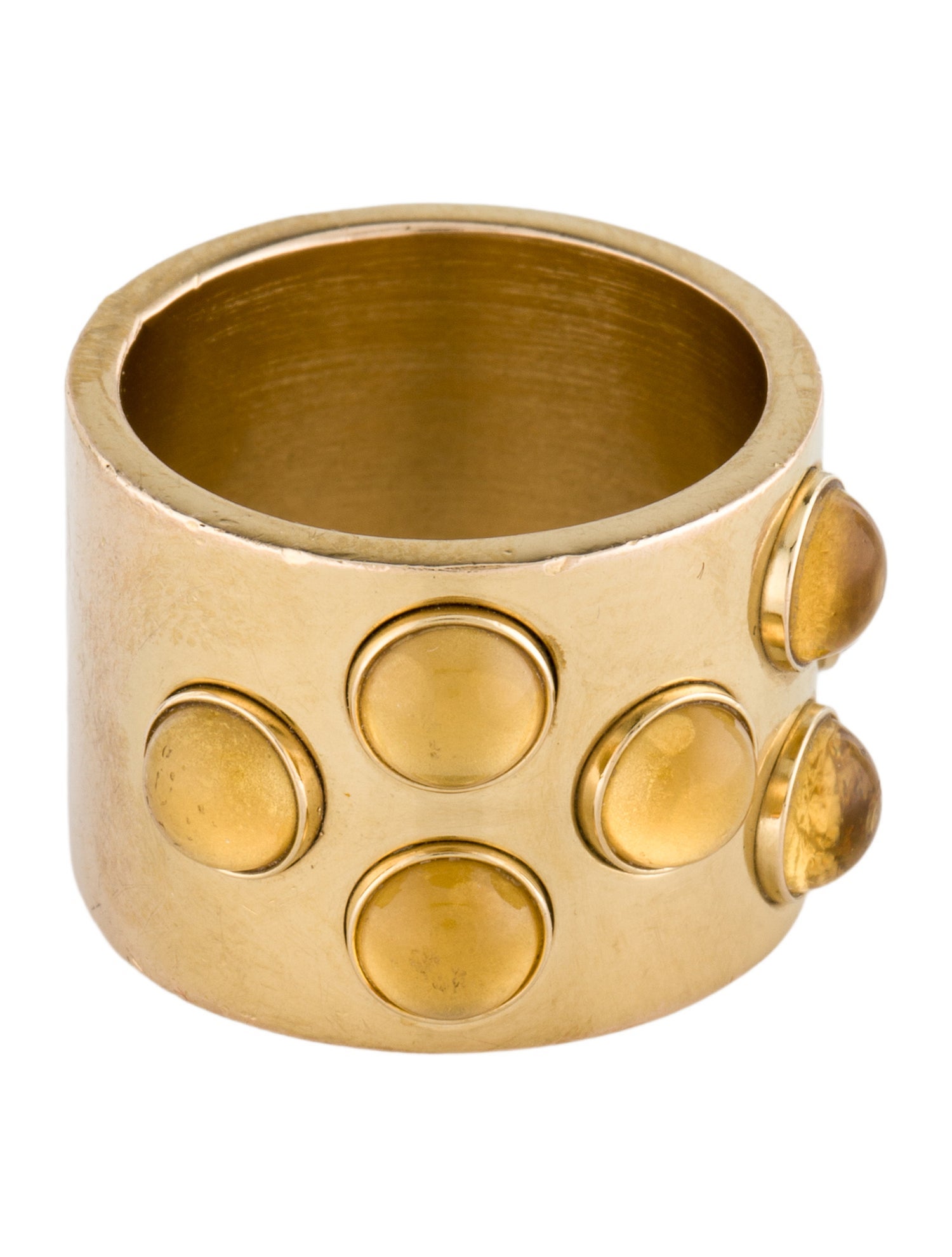 Lalique Crystal Mossi Three-Row Band Ring
