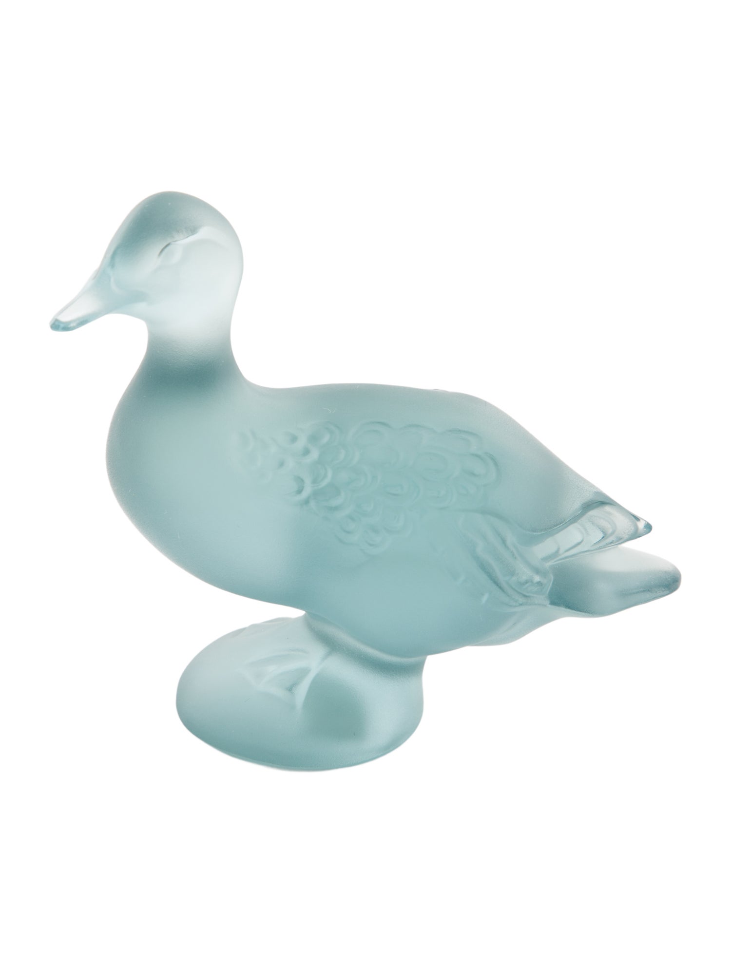 Lalique Crystal Duck Figurine