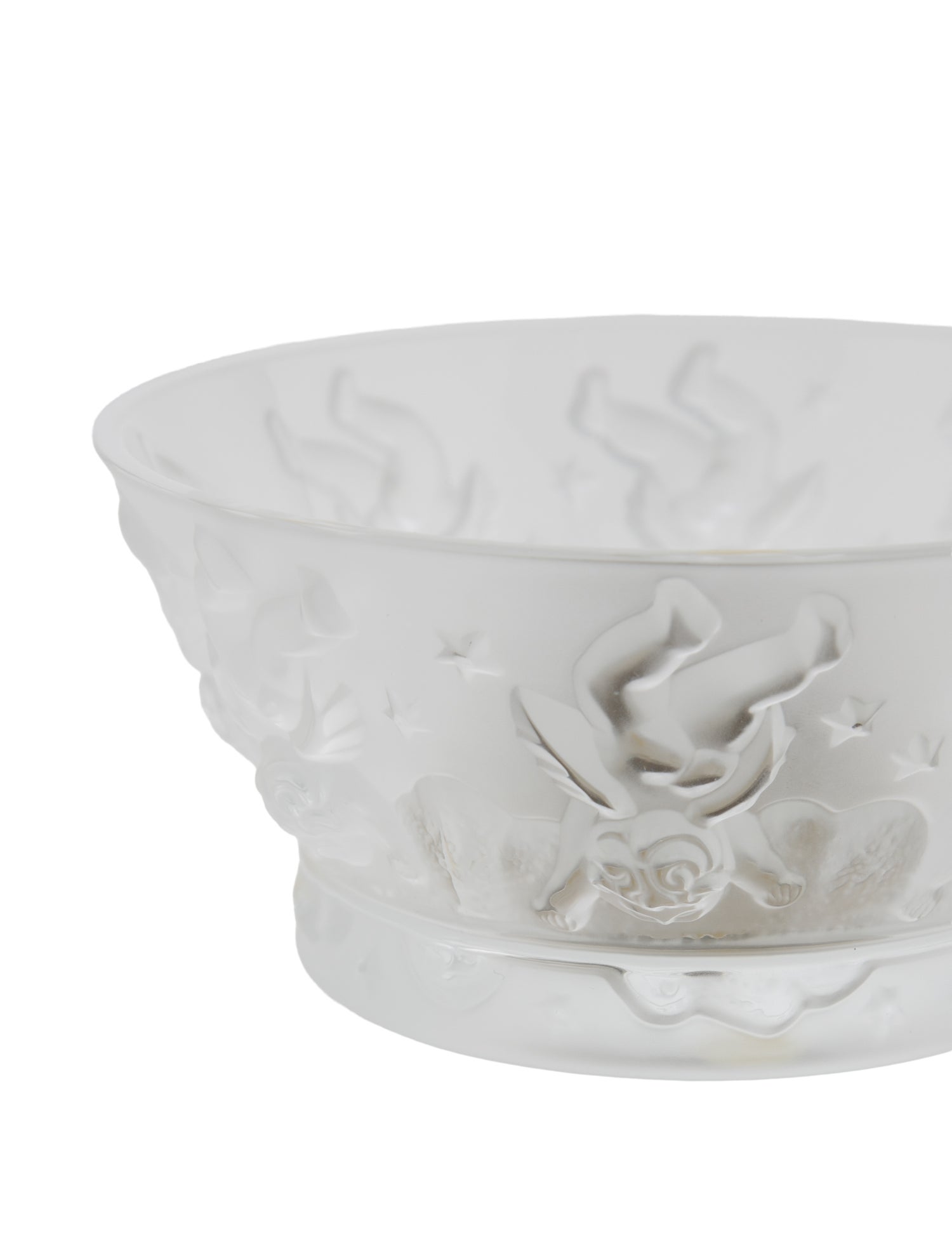 Lalique Cherubs Crystal Votive Holder