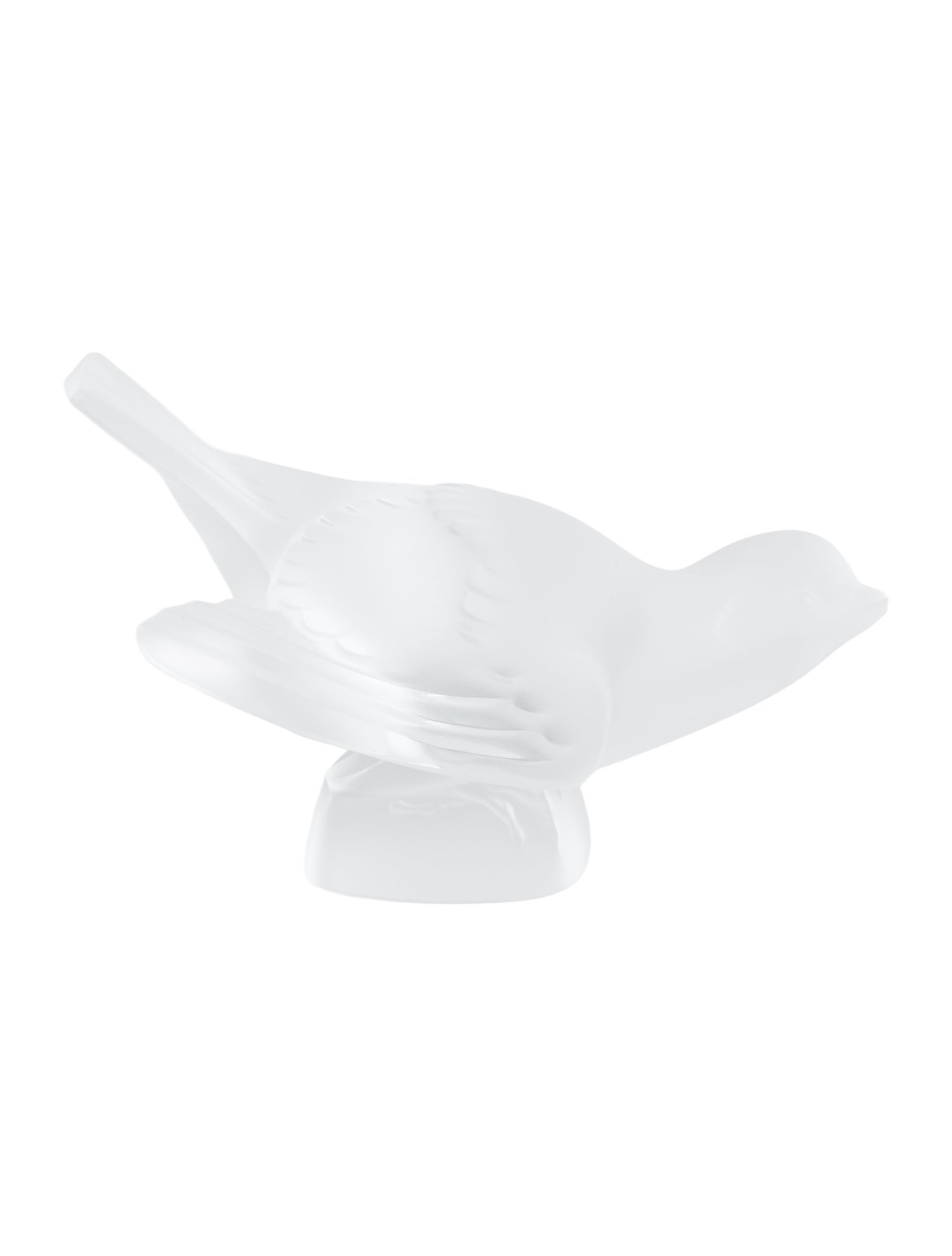 Lalique Sparrow Wings Out Figurine