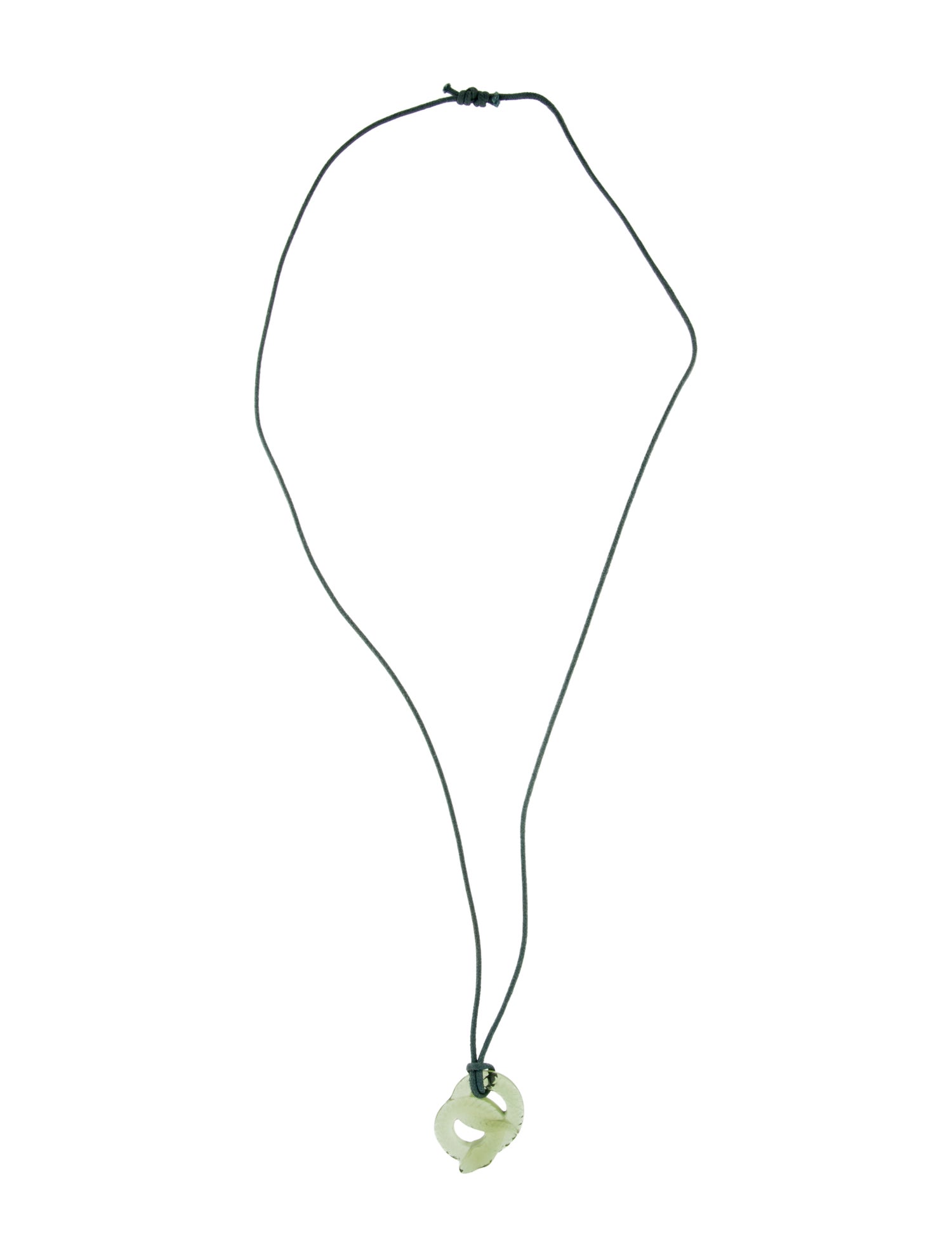 Lalique Crystal Serpent Pendant Necklace