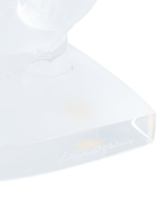 Lalique Deux Hirondelles Crystal Bookends