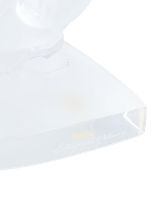 Lalique Deux Hirondelles Crystal Bookends