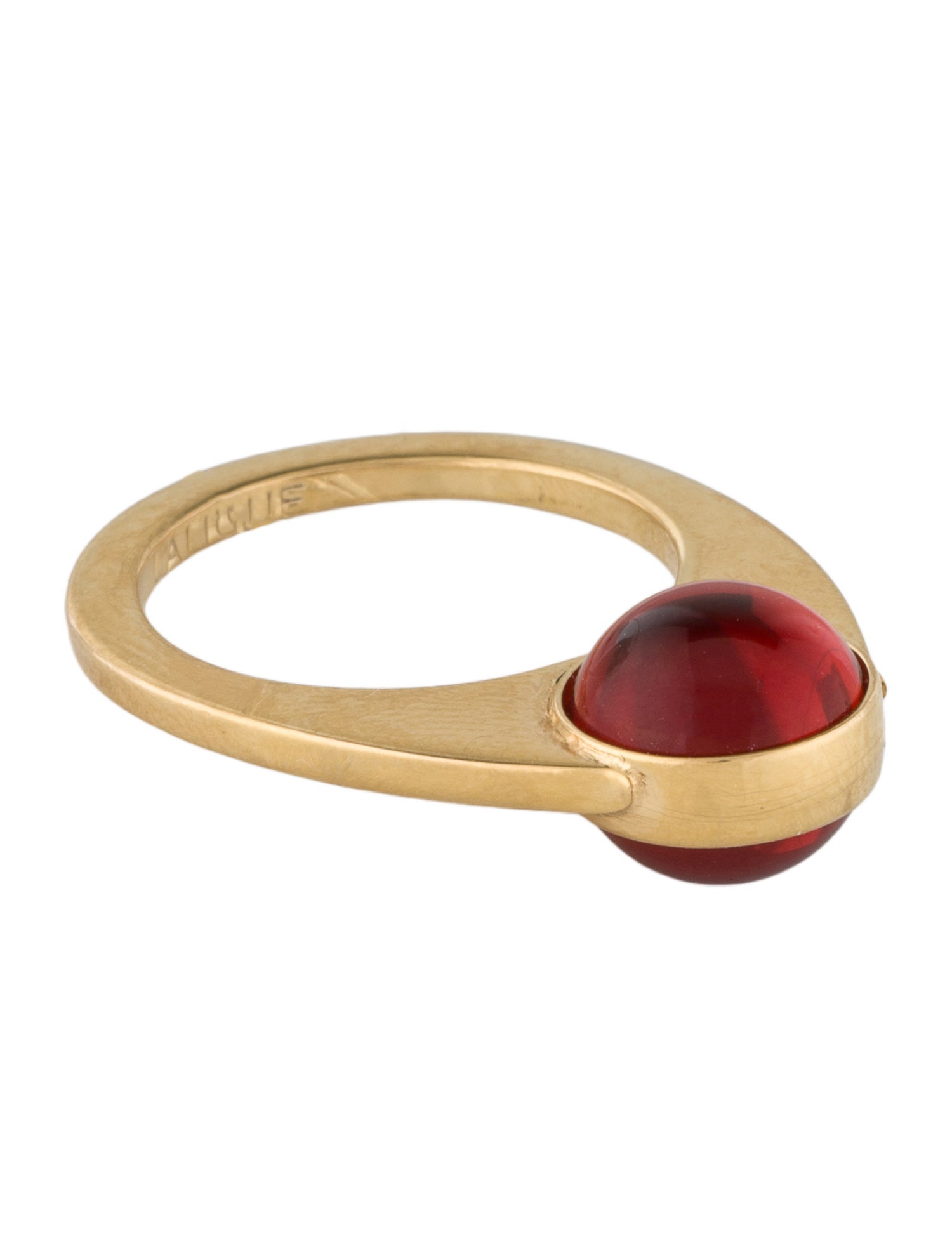 Lalique Crystal Sphere Cocktail Ring