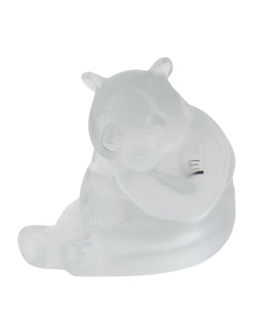 Lalique Panda Figurine