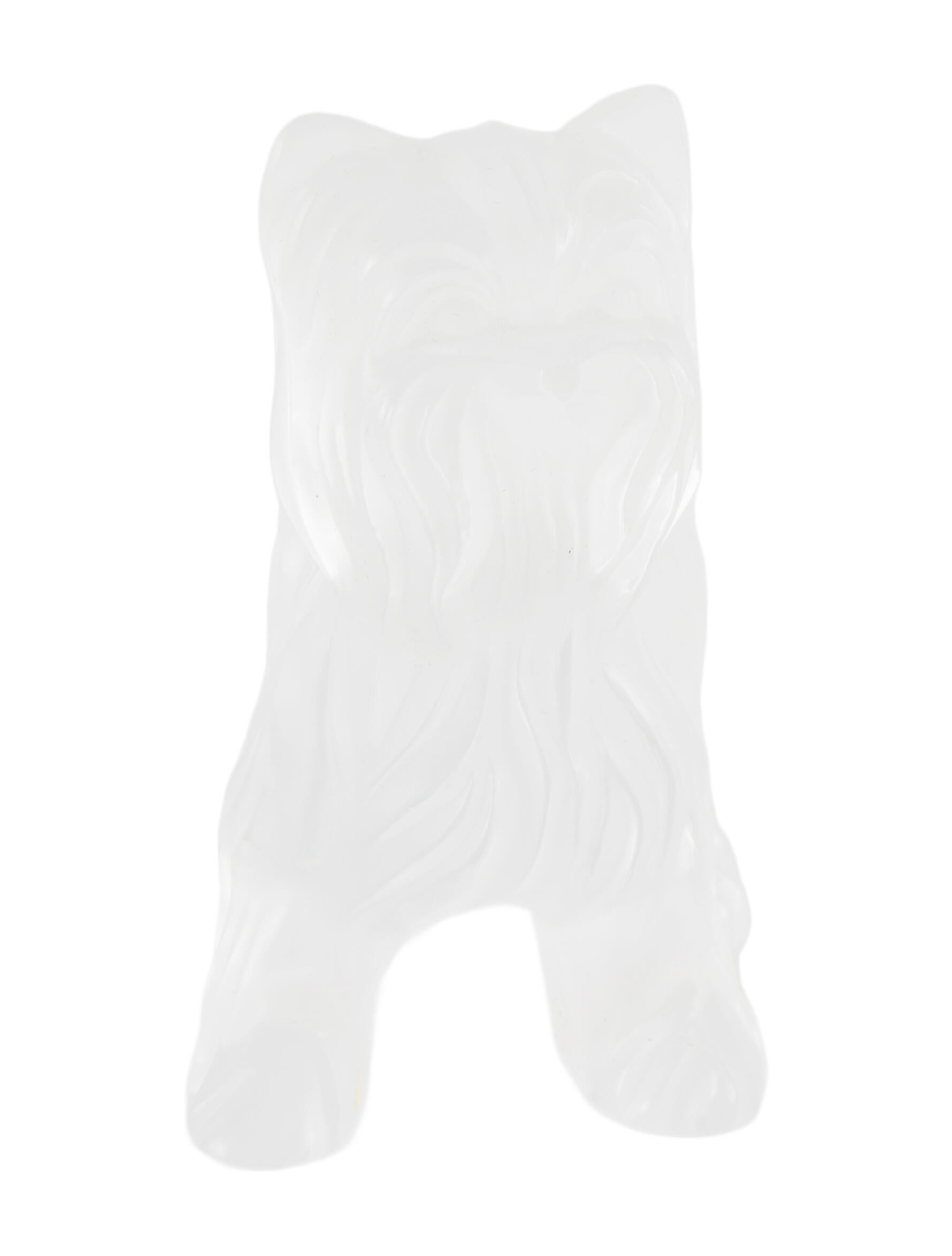 Lalique Crystal Yorkshire Terrier Figurine