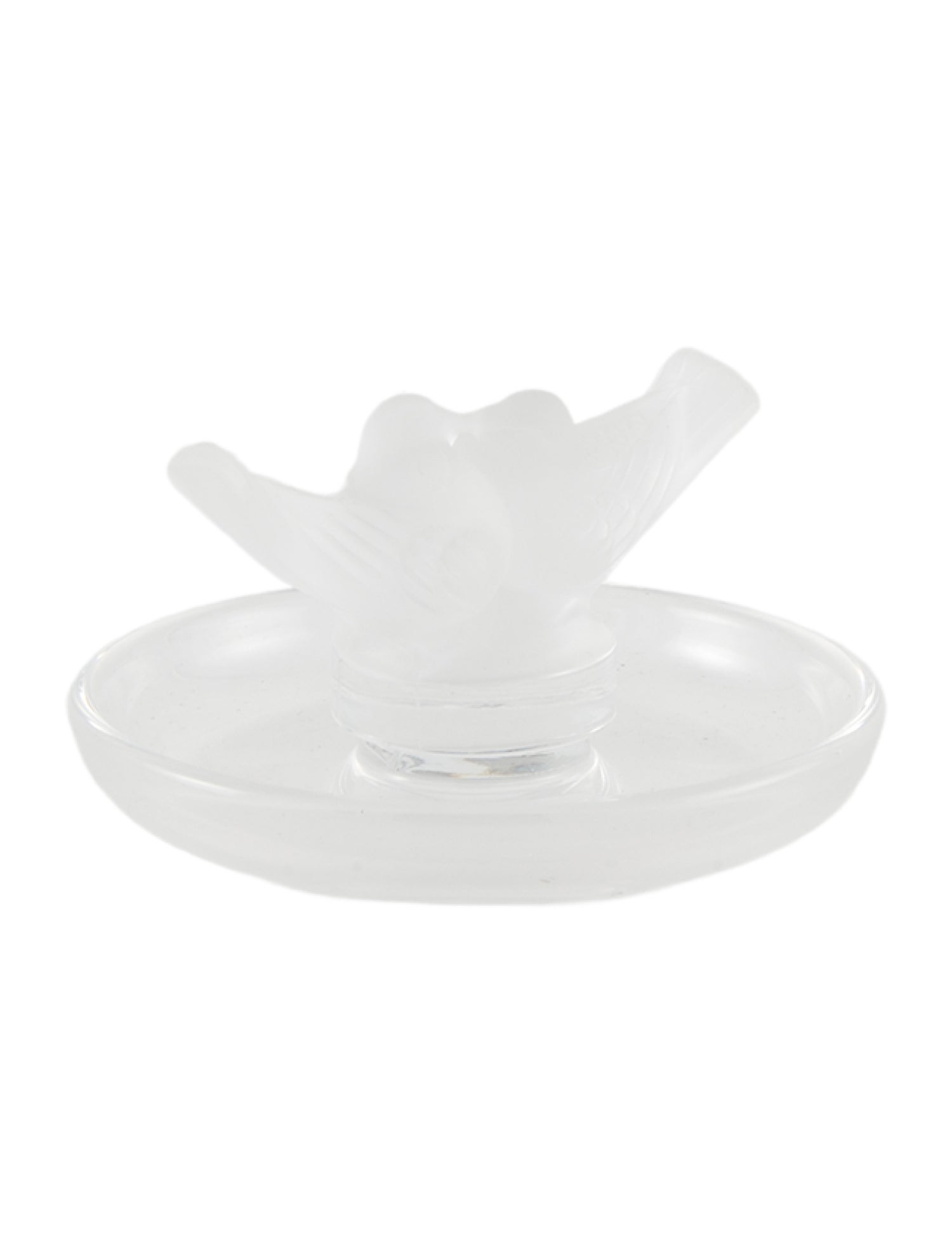 Lalique Colombes Crystal Pin Tray