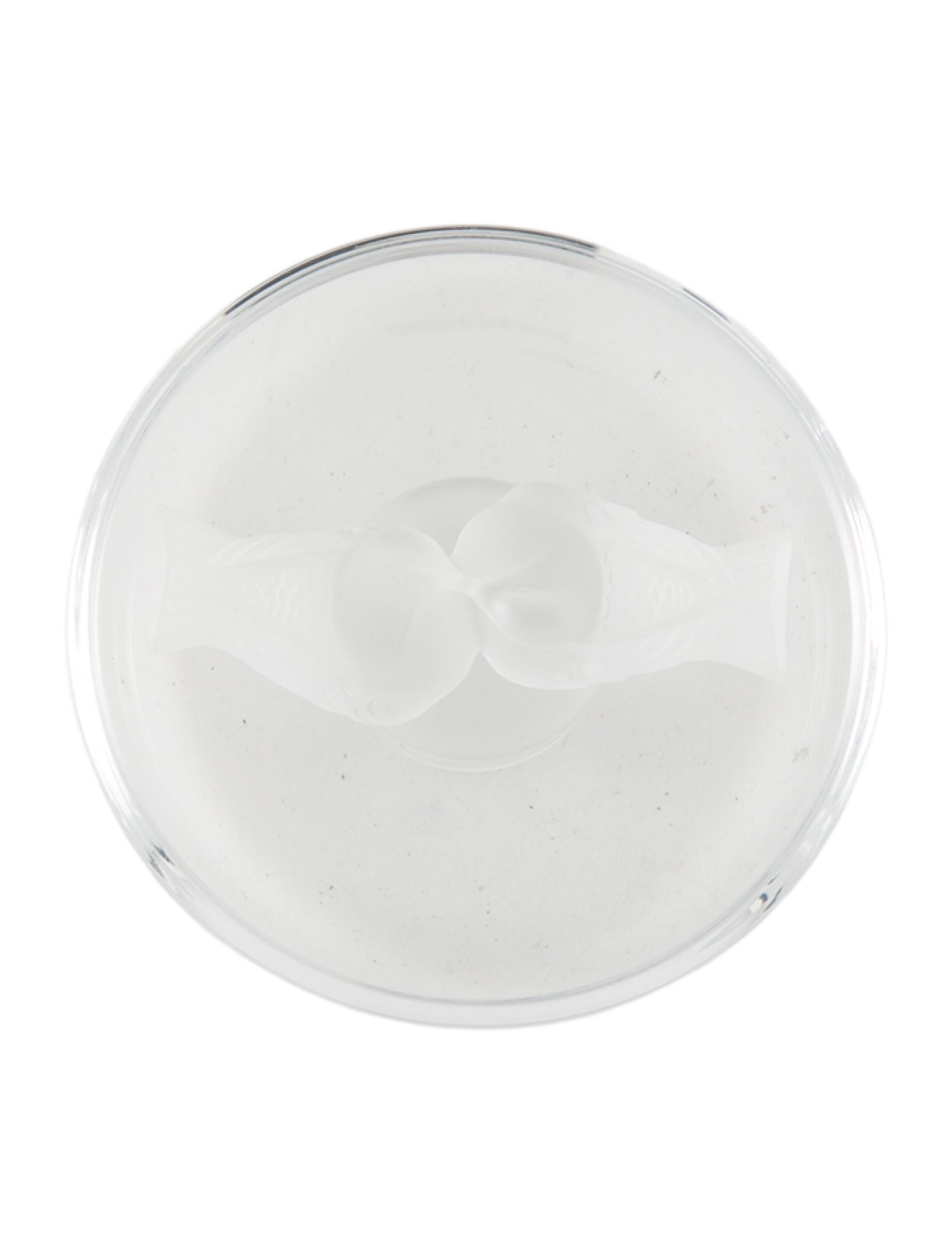 Lalique Colombes Crystal Pin Tray