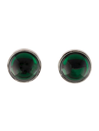 Lalique Glass Dome Clip-On Earrings