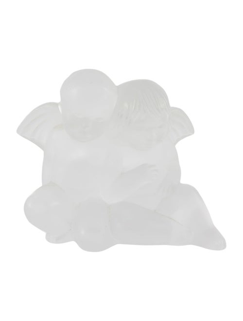 Lalique Twin Angels Figurine
