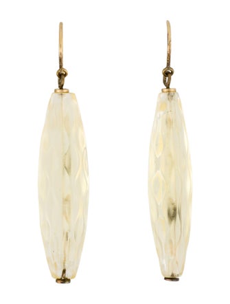 Lalique Crystal Drop Earrings