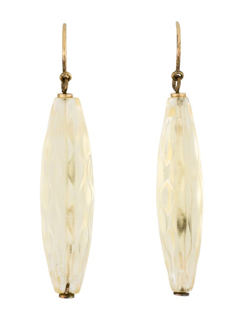 Lalique Crystal Drop Earrings