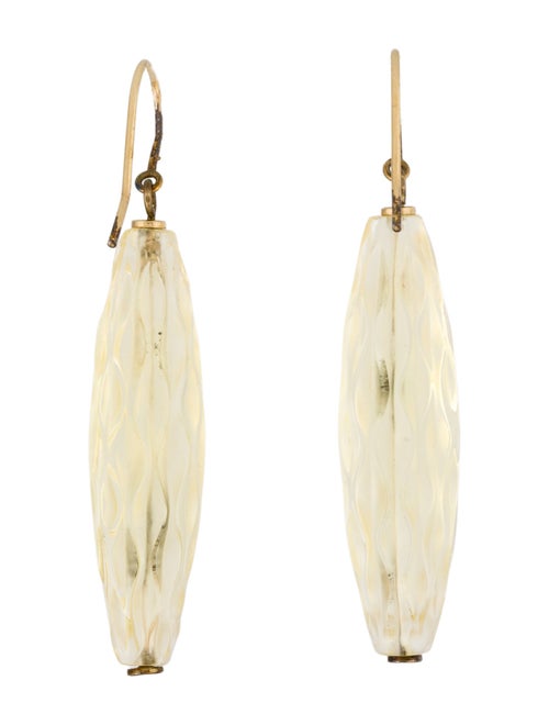 Lalique Crystal Drop Earrings