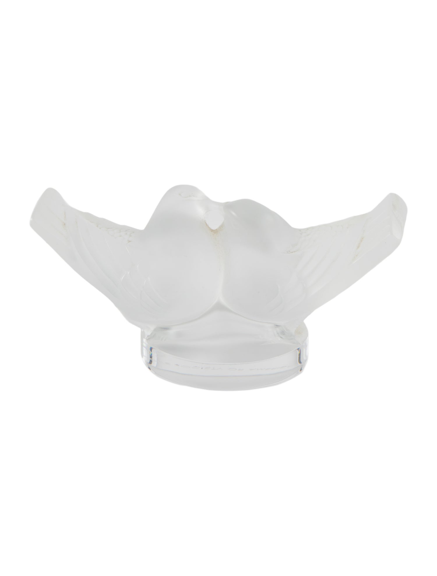 Lalique 2 Lovebirds Figurine