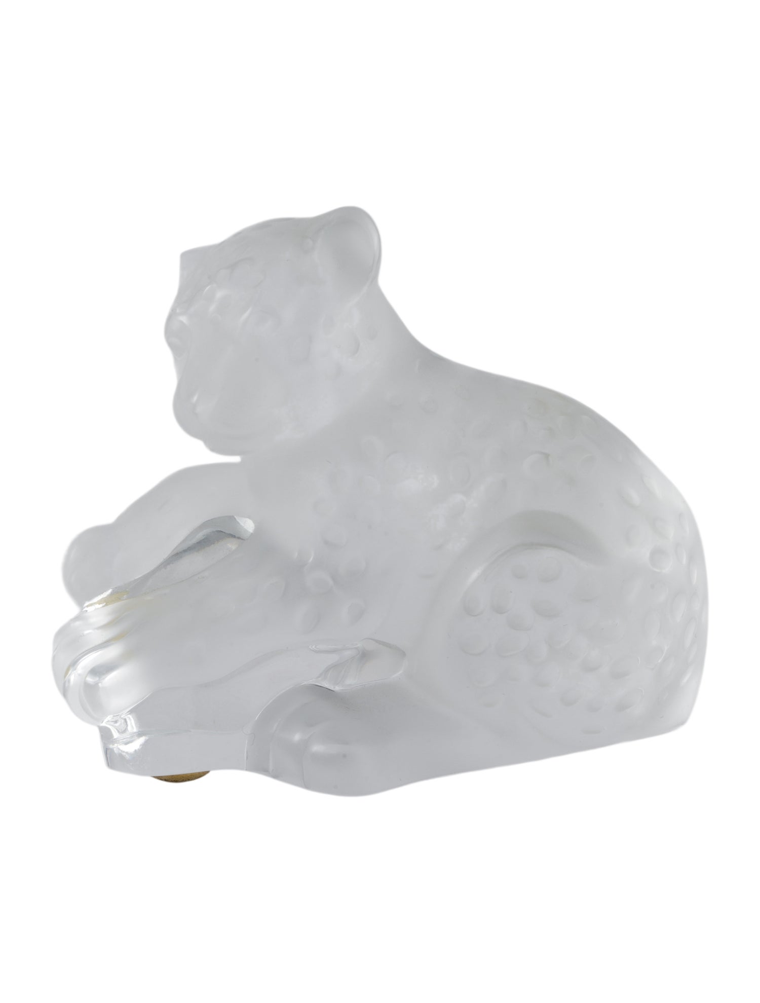 Lalique Bombay Jaguar Cub Figurine