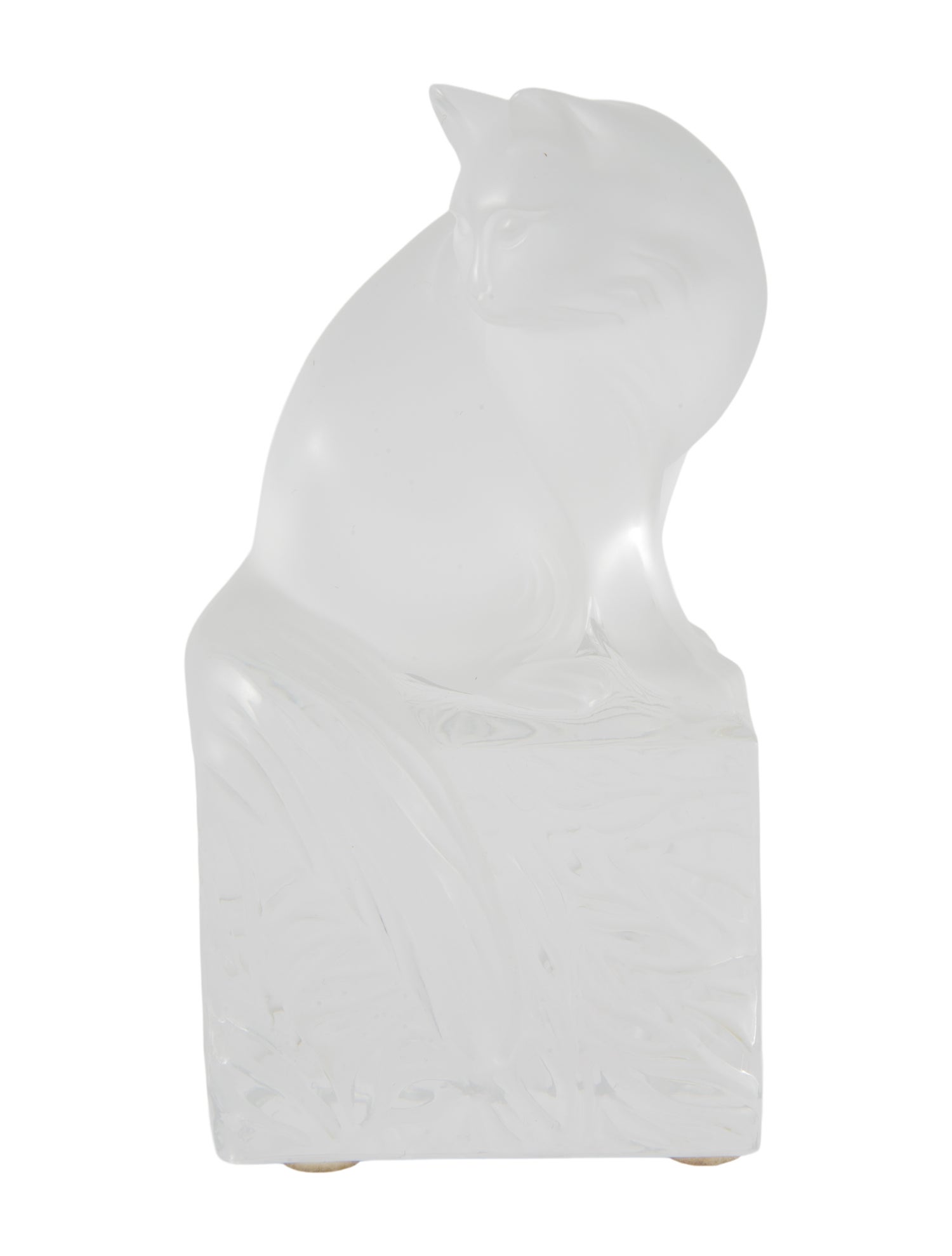 Lalique Cat Figurine
