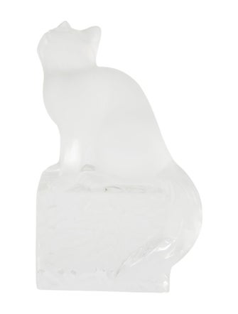 Lalique Cat Figurine