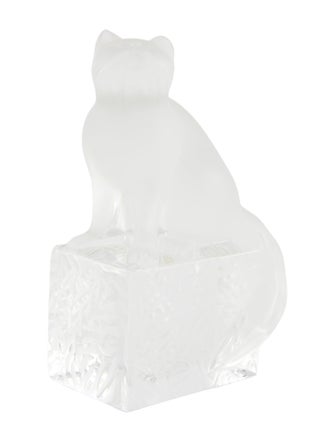 Lalique Cat Figurine