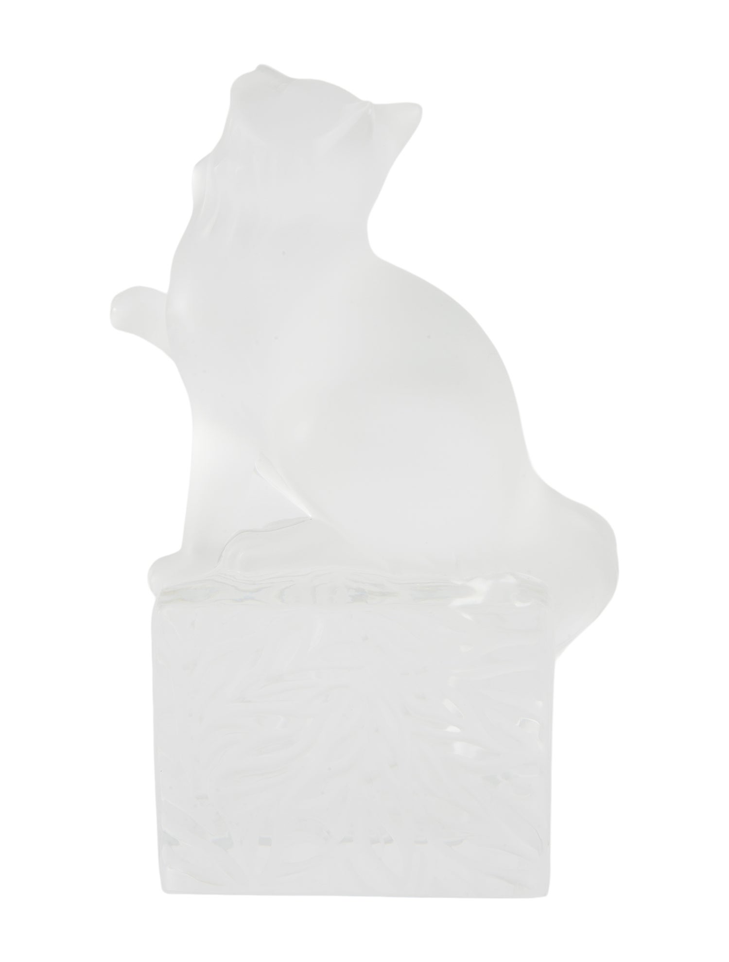 Lalique Cat Figurine
