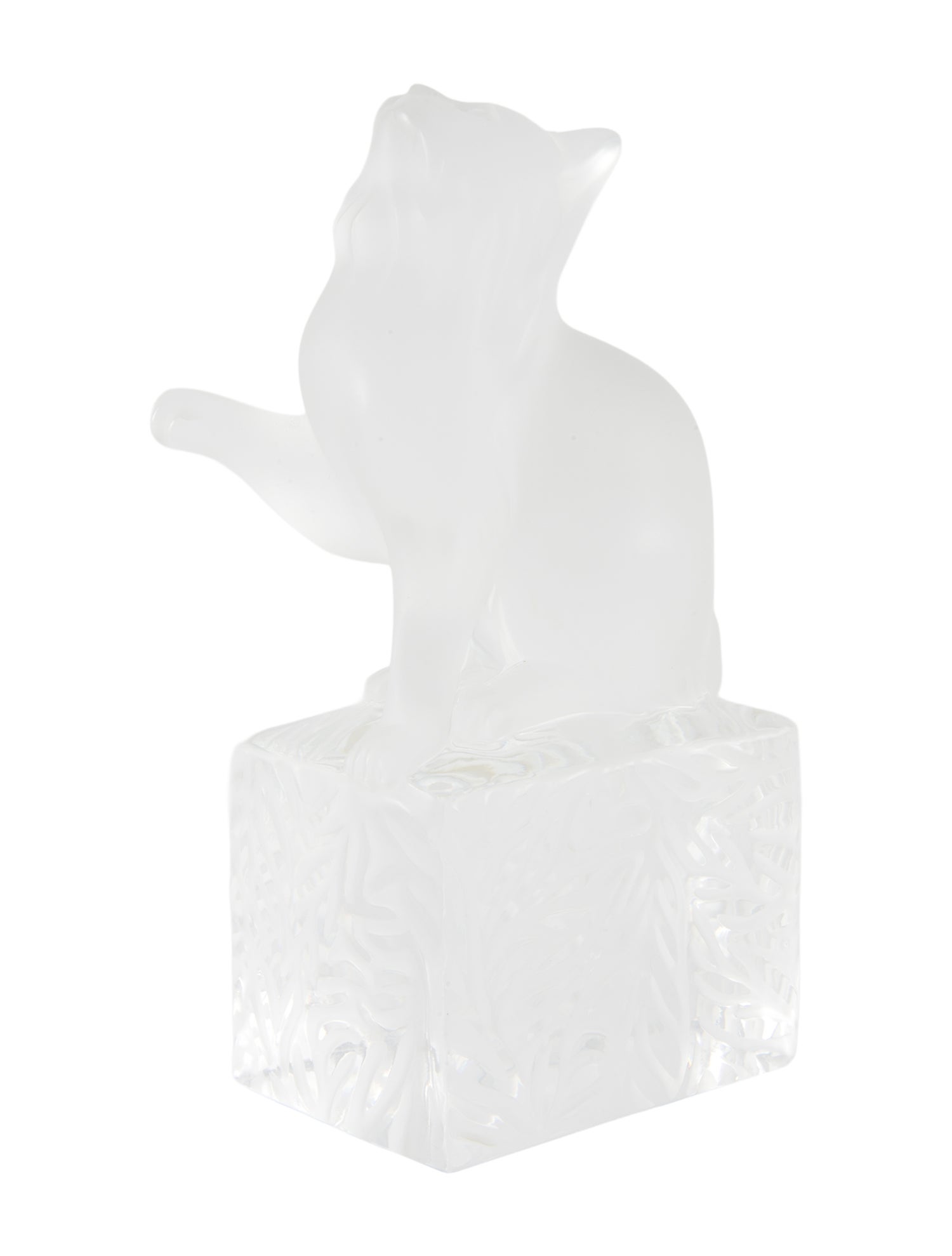 Lalique Cat Figurine
