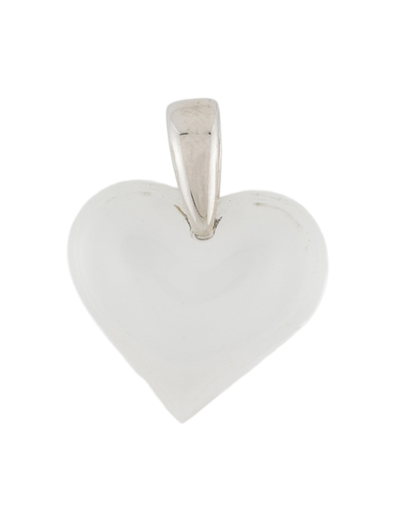 Lalique Crystal Heart Pendant