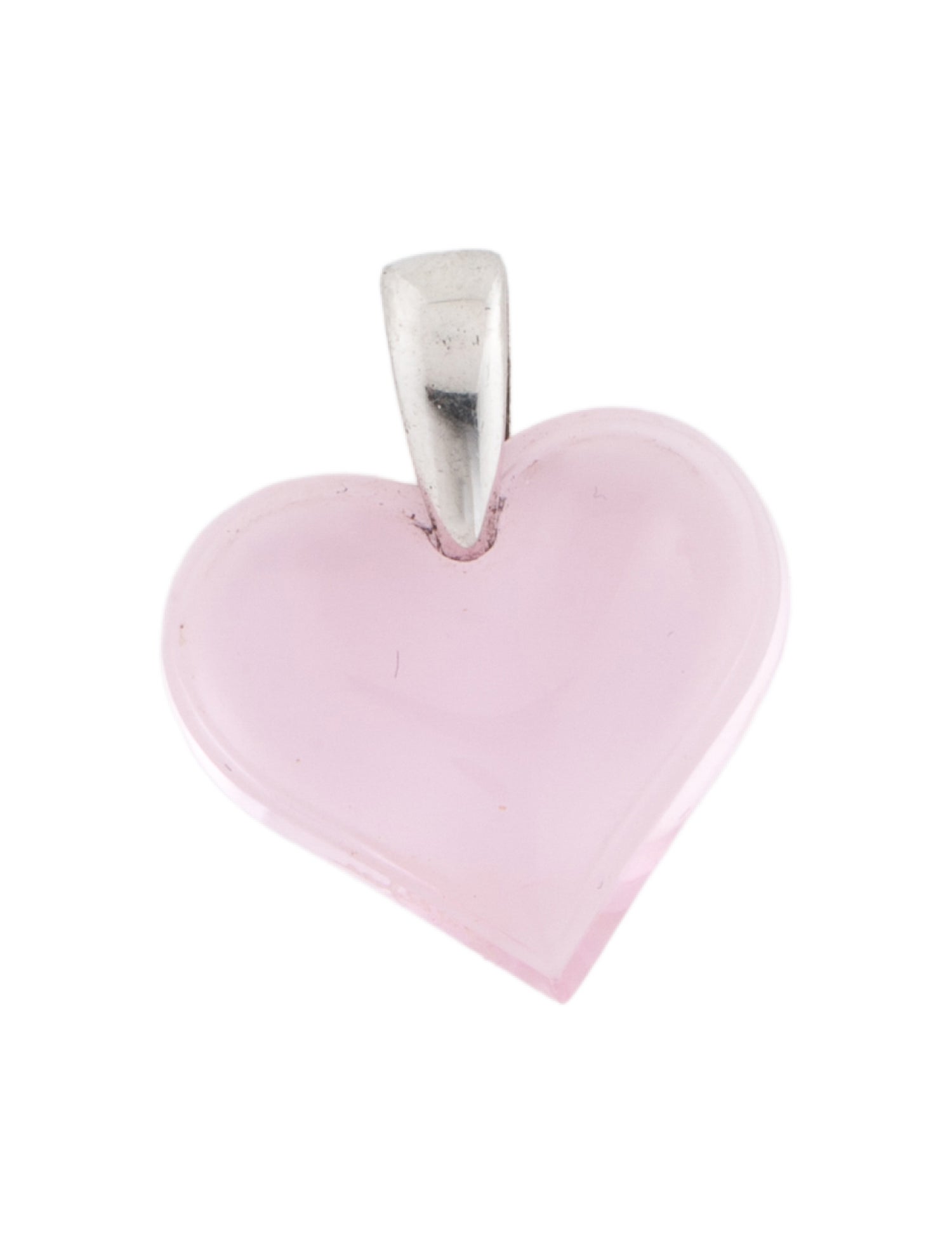 Lalique Glass "Amoureuse Beaucoup" Heart Pendant