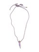 Lalique Glass Eclat Single Element Pendant Necklace
