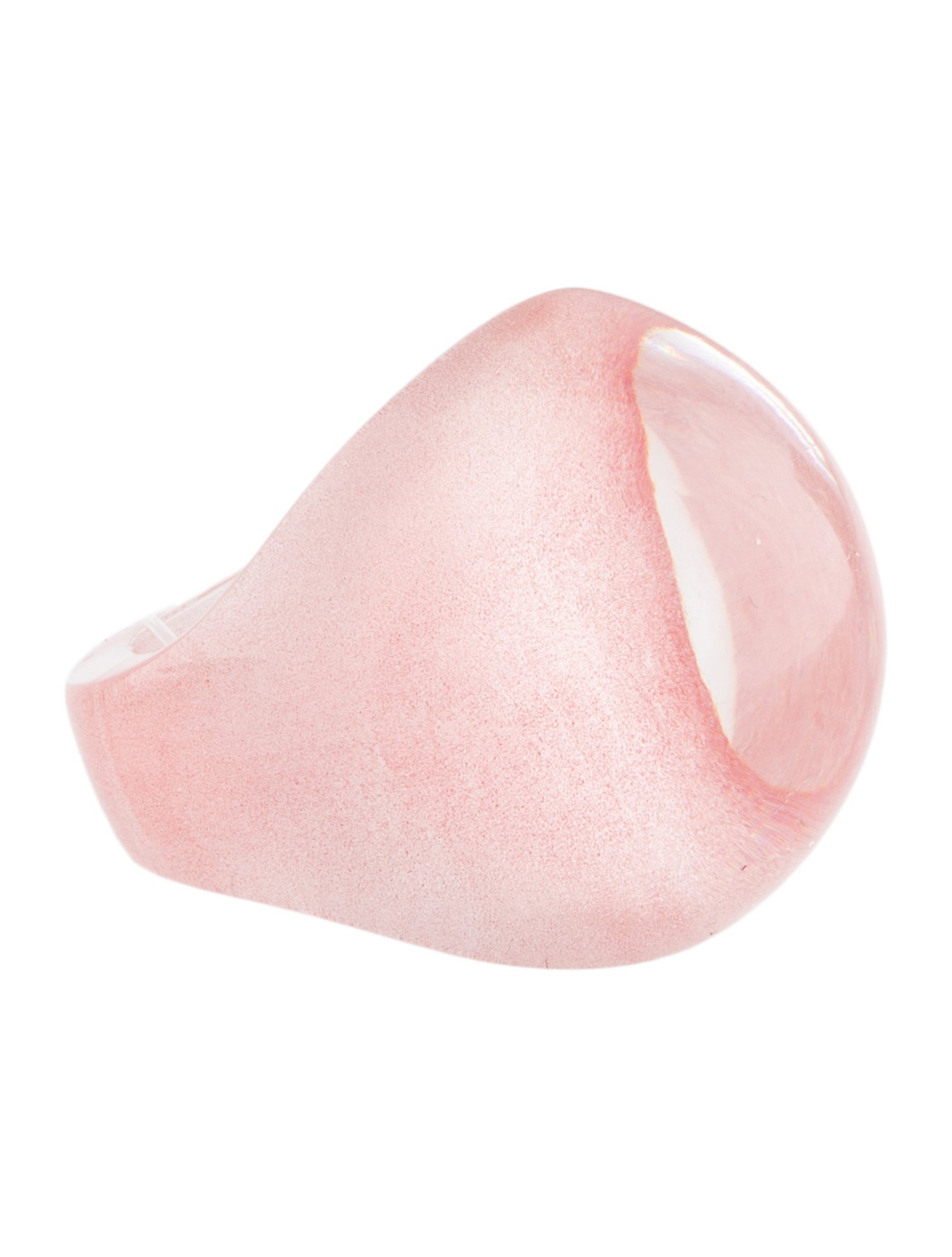 Lalique Crystal Cabochon Ring