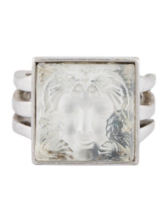 Lalique Crystal Arethuse Cocktail Ring