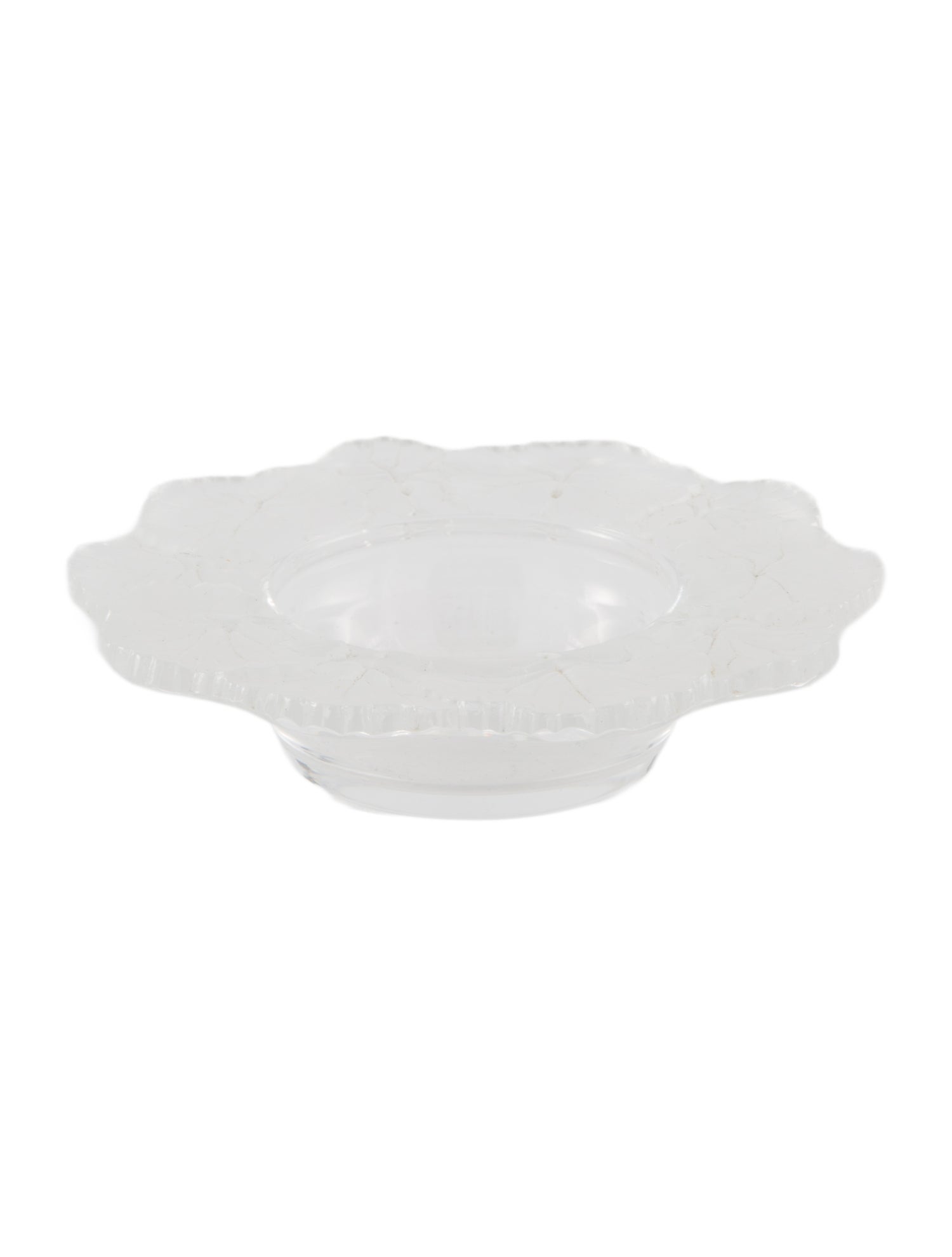 Lalique Honfleur Geranium Leaf Dish