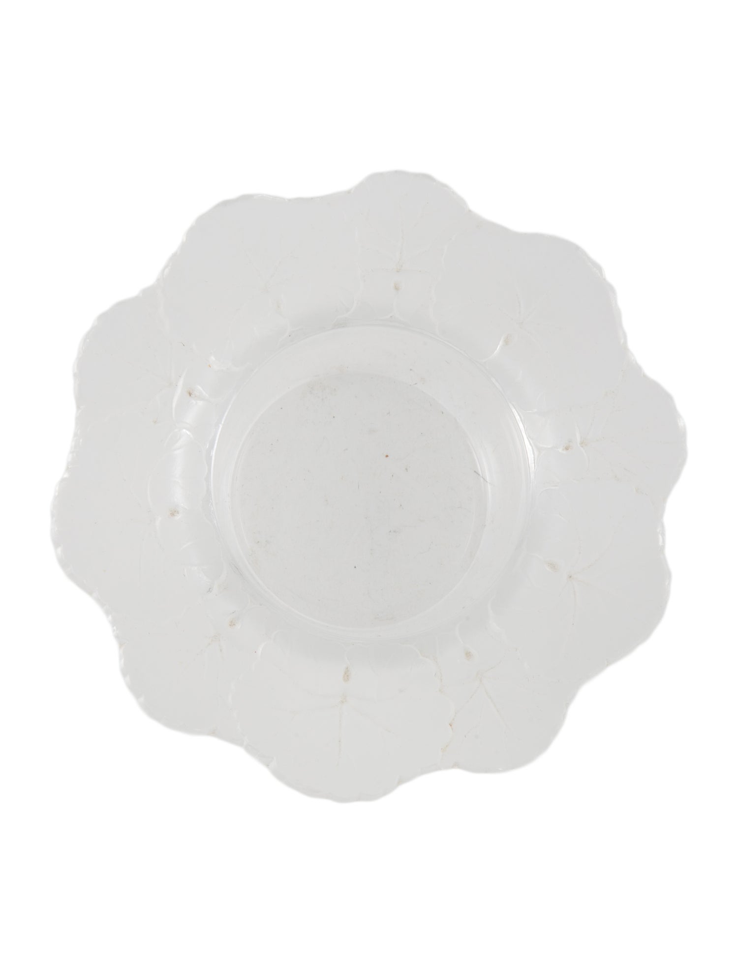 Lalique Honfleur Geranium Leaf Dish