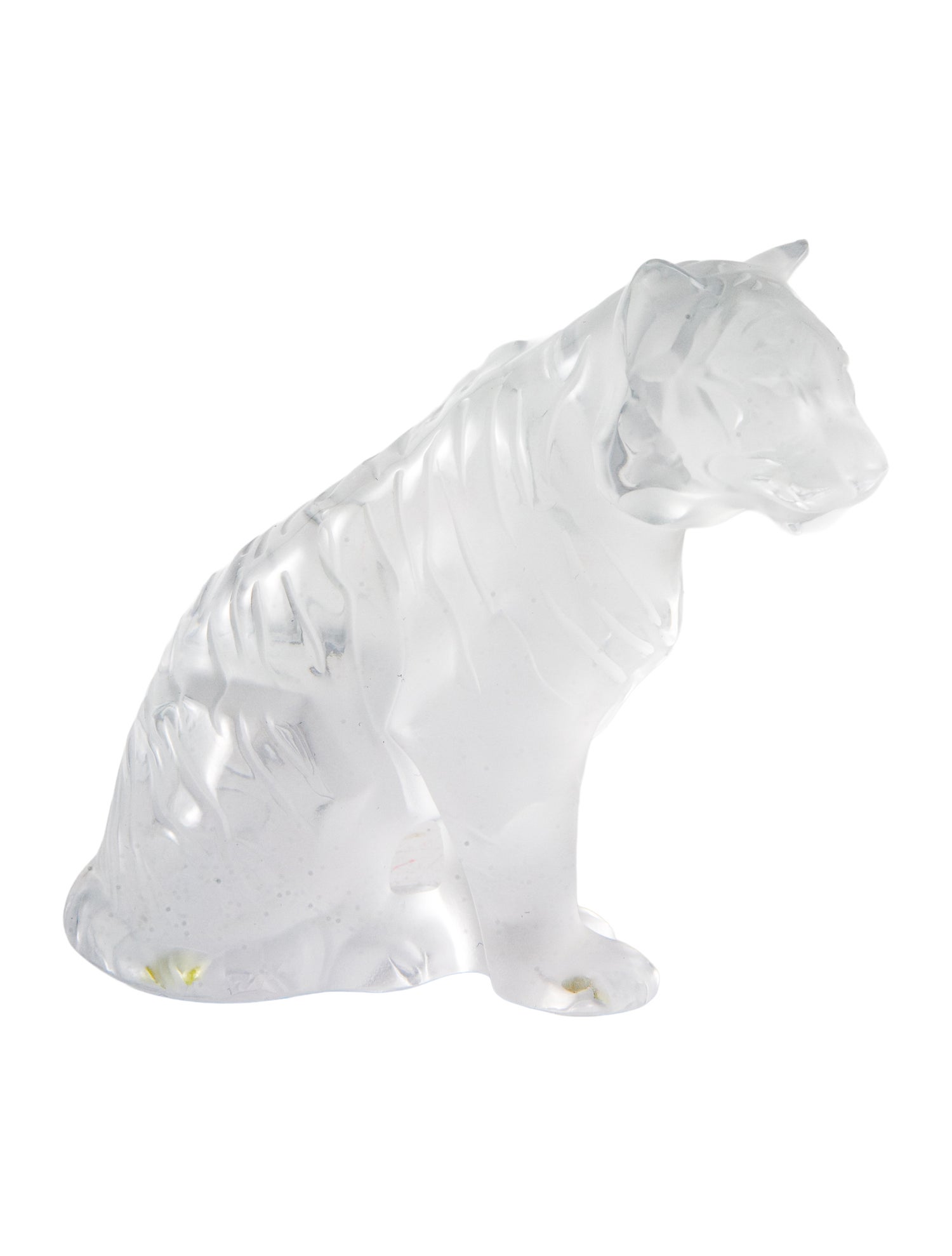 Lalique Small Sitting Tiger Figurine