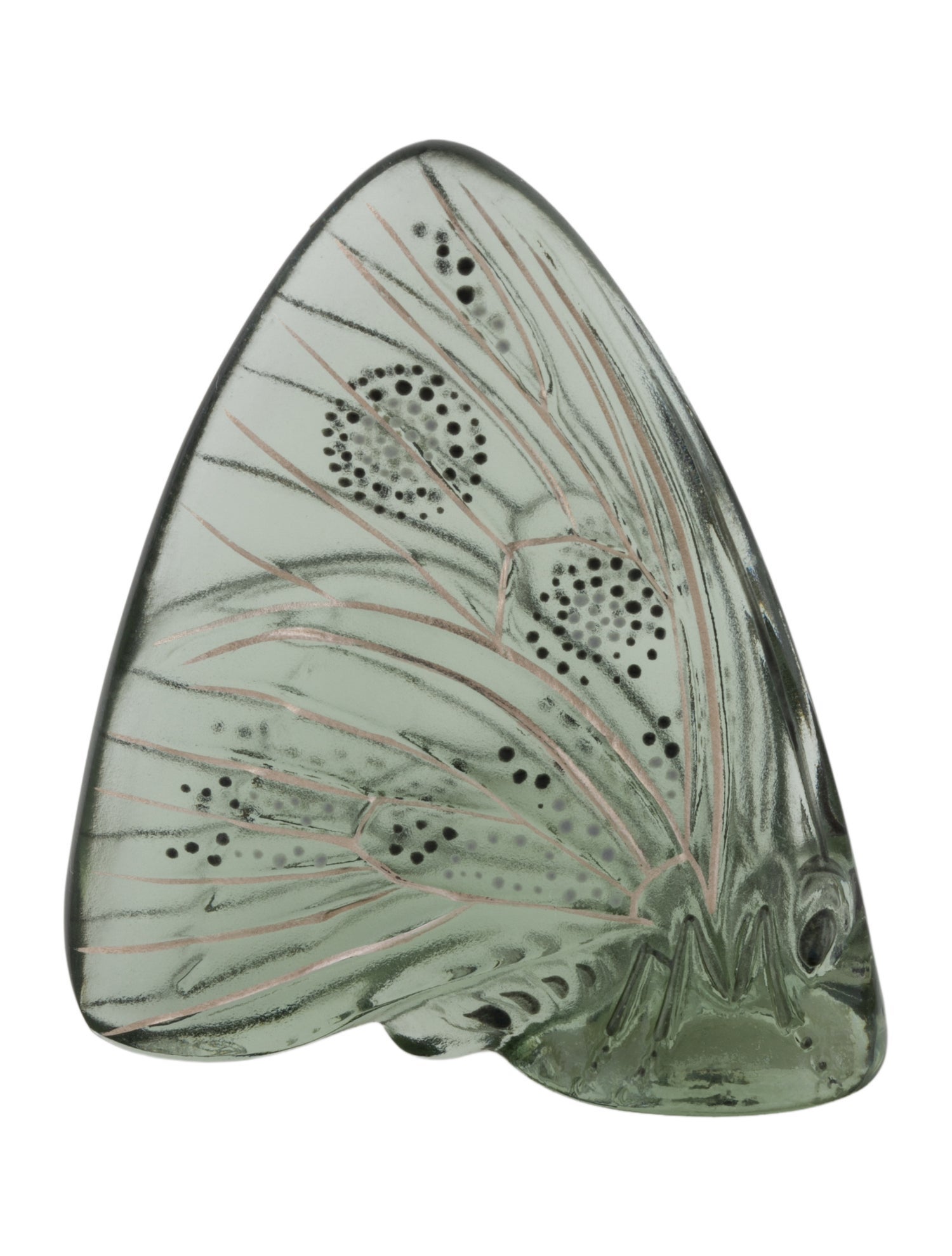Lalique Crystal Papillon Ailes Fermées Figurine