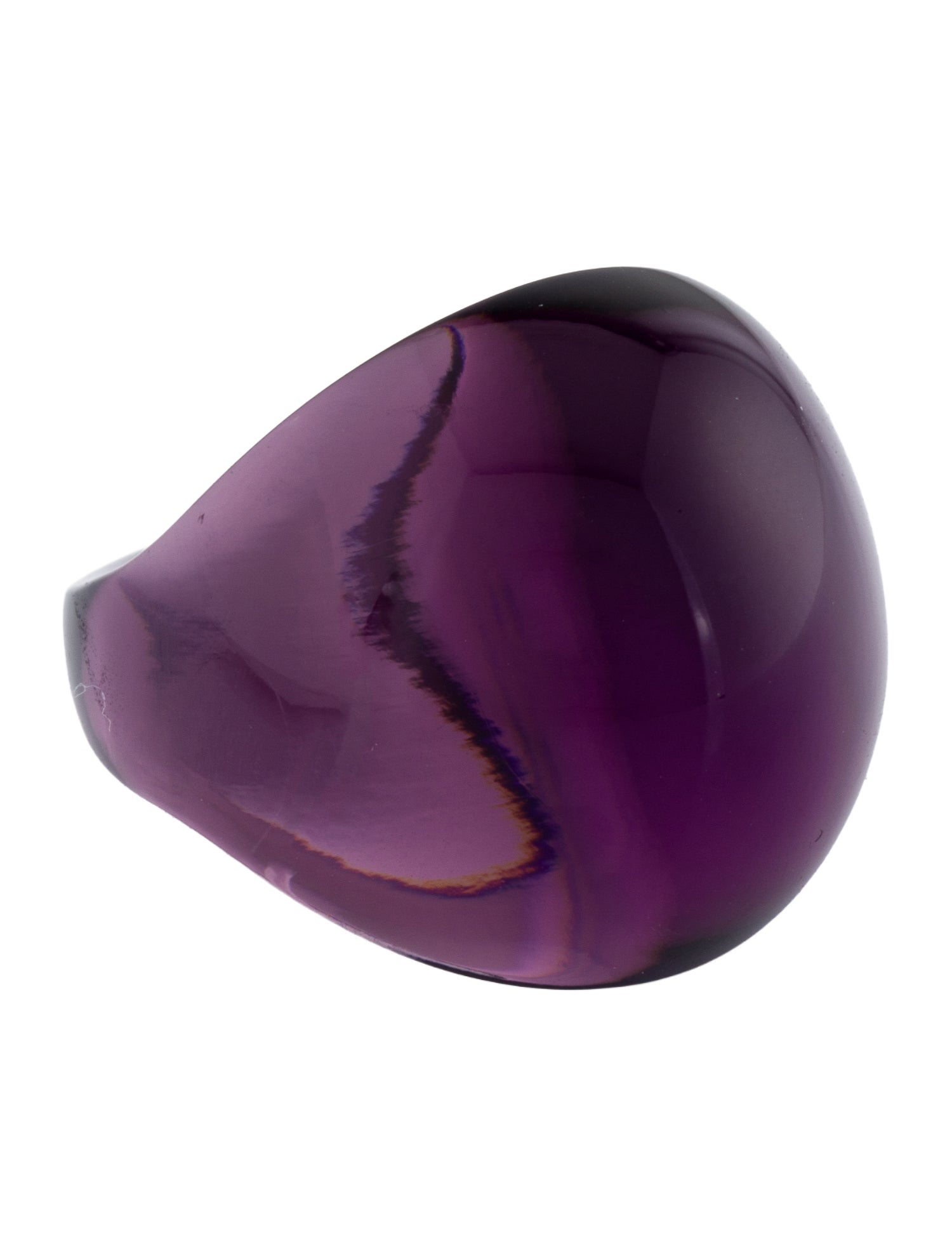 Lalique Crystal Cabochon Ring