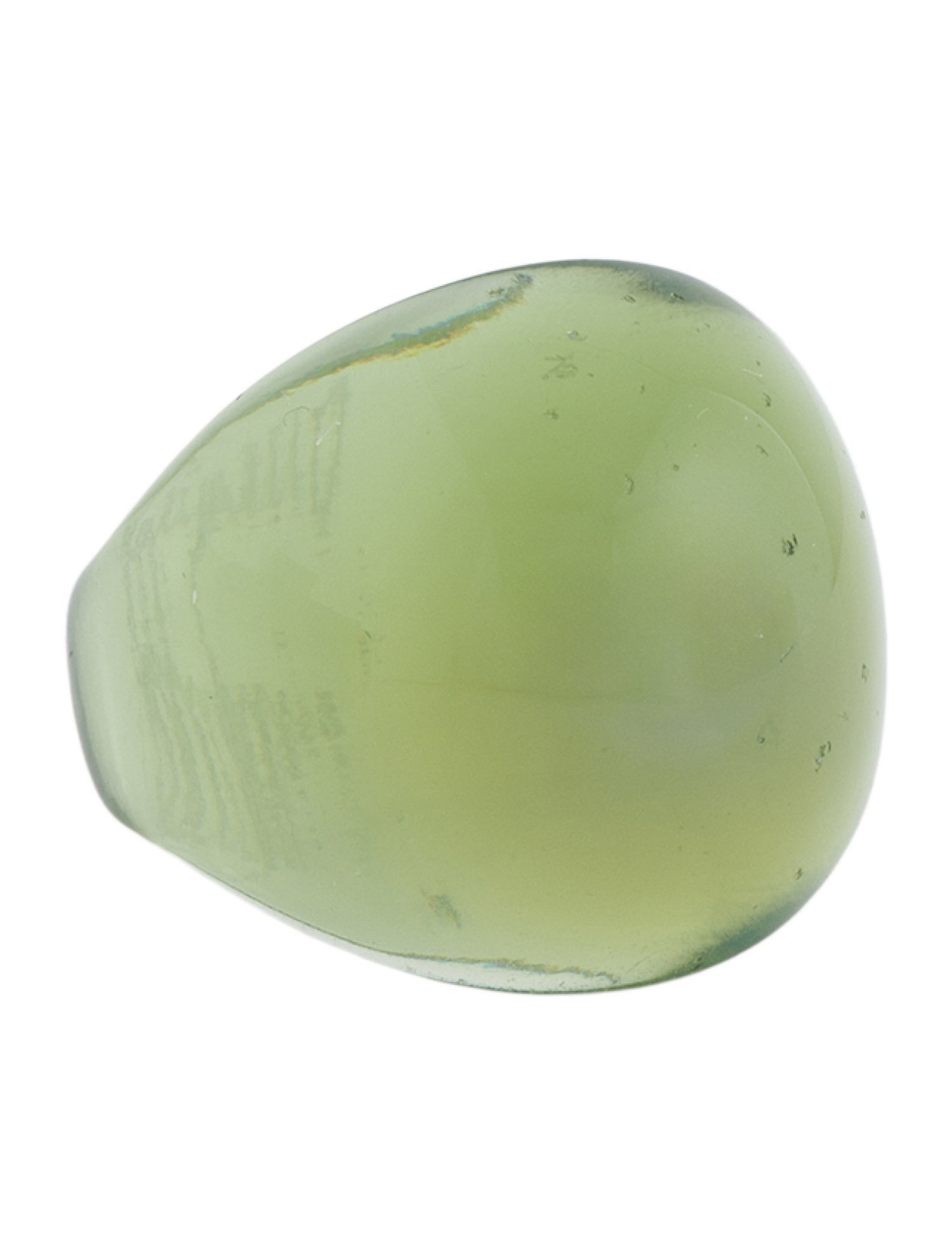 Lalique Glass Cabochon Cocktail Ring