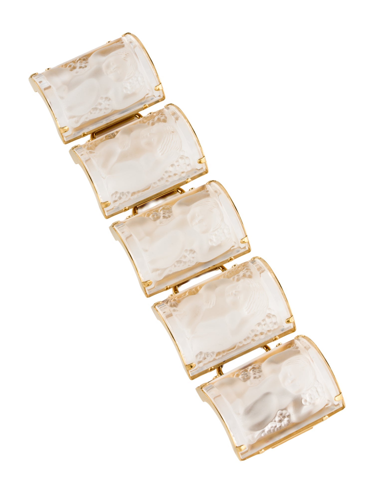 Lalique Crystal Nysa Link Bracelet