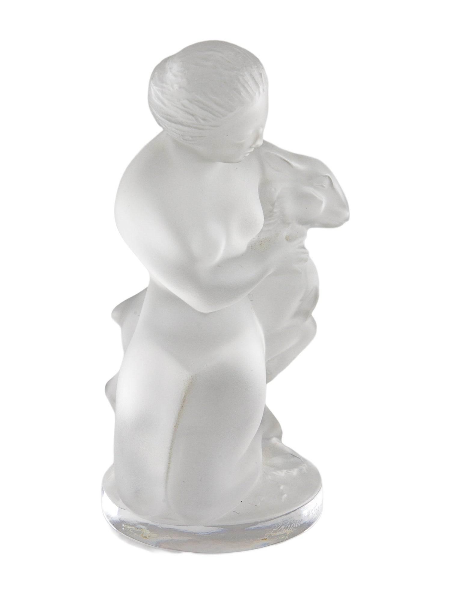 Lalique Diana the Huntress with Fawn Figurine