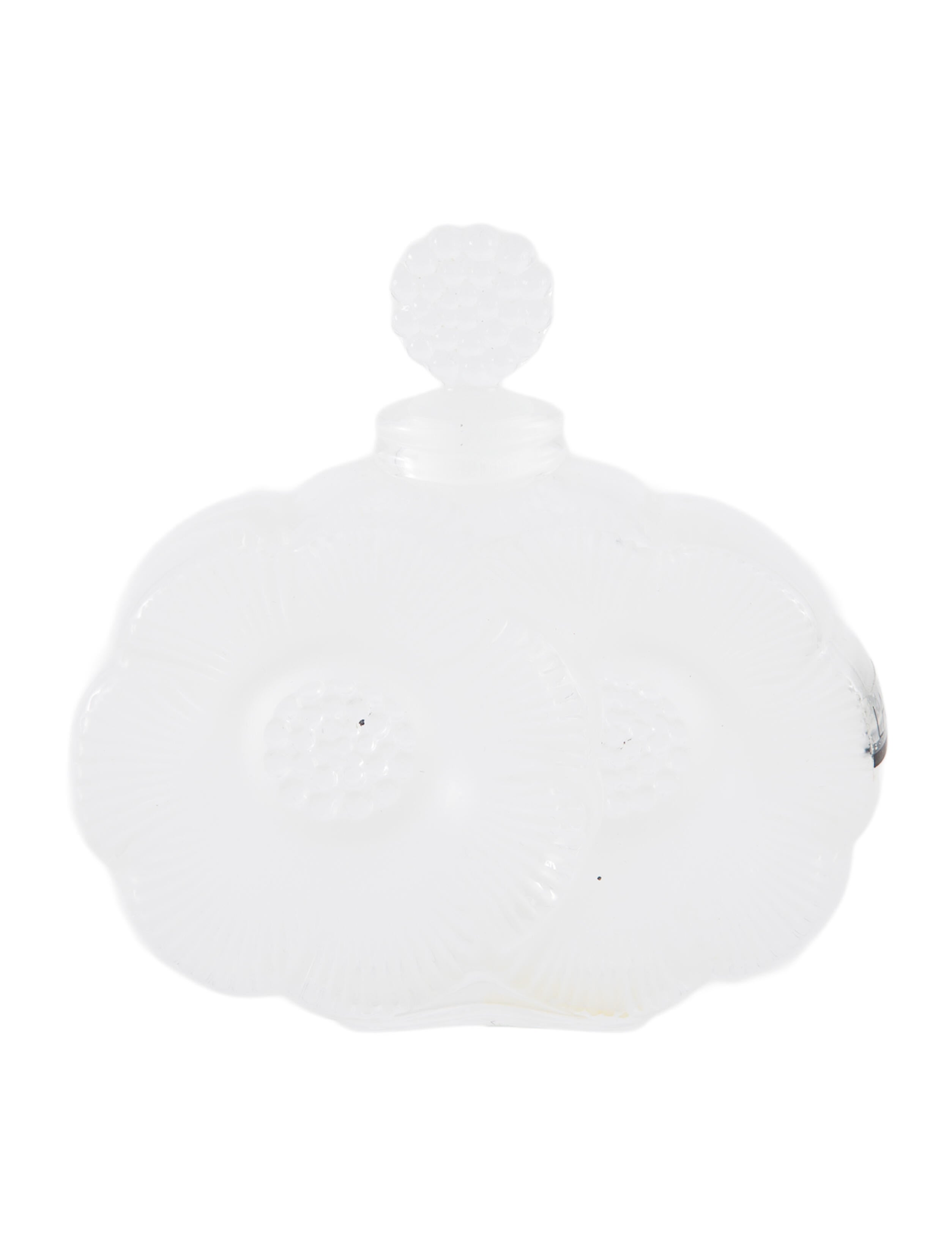 Lalique Deux Fleurs Crystal Perfume Bottle